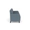 Lesro Siena Lounge Reception 3 Seat Tandem Seating, Black, RF Serene Upholstery SN3103 - alternate 2